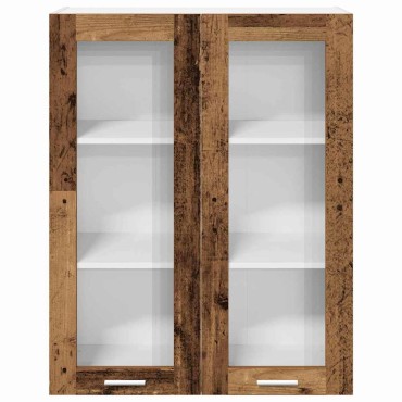 vidaXL Κρεμαστό ντουλάπι Παλιό ξύλο 80x31x100cm