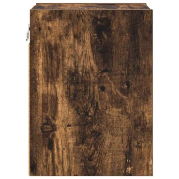 vidaXL Κρεμαστό ντουλάπι Καπνιστό Δρύς 20x29,5x40cm