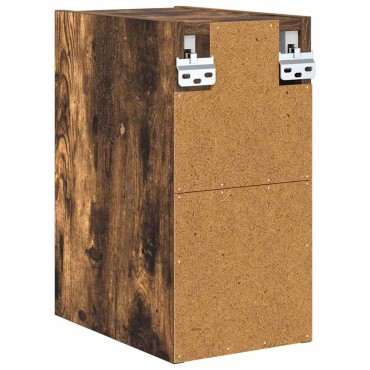 vidaXL Κρεμαστό ντουλάπι Καπνιστό Δρύς 20x29,5x40cm