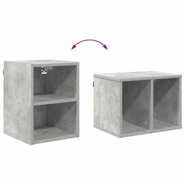 vidaXL Κρεμαστό ντουλάπι Σκυρόδεμα Γκρι 30x29,5x40cm