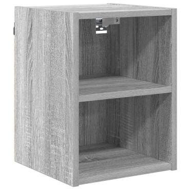 vidaXL Κρεμαστό ντουλάπι Γκρίζο Σονομα 30x29,5x40cm
