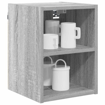 vidaXL Κρεμαστό ντουλάπι Γκρίζο Σονομα 30x29,5x40cm