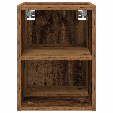vidaXL Κρεμαστό ντουλάπι Παλιό ξύλο 30x29,5x40cm