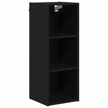 vidaXL Κρεμαστό ντουλάπι Μαύρη Οξυά 30x29,5x80cm