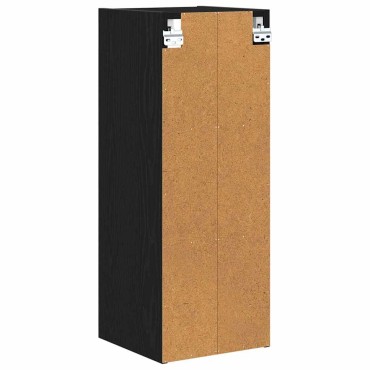 vidaXL Κρεμαστό ντουλάπι Μαύρη Οξυά 30x29,5x80cm