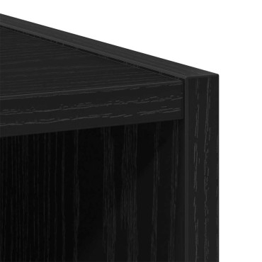 vidaXL Κρεμαστό ντουλάπι Μαύρη Οξυά 30x29,5x80cm