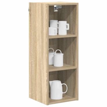 vidaXL Κρεμαστό ντουλάπι Δρύς Sonoma 30x29,5x80cm