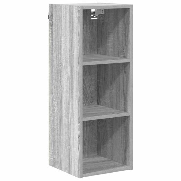 vidaXL Κρεμαστό ντουλάπι Γκρίζο Σονομα 30x29,5x80cm