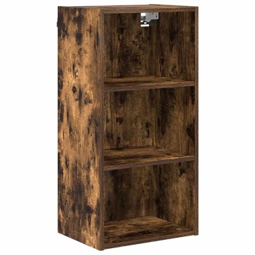 vidaXL Κρεμαστό ντουλάπι Καπνιστό Δρύς 40x29,5x80cm