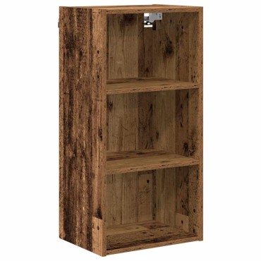 vidaXL Κρεμαστό ντουλάπι Παλιό ξύλο 40x29,5x80cm