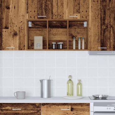vidaXL Κρεμαστό ντουλάπι Παλιό ξύλο 40x29,5x80cm