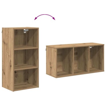 vidaXL Κρεμαστό ντουλάπι Artisan Oak 40x29,5x80cm