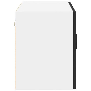 vidaXL Ραφιέρα τοίχου LUCCA Μαύρο 60x31x40cm Επεξεργασμένο Ξύλο