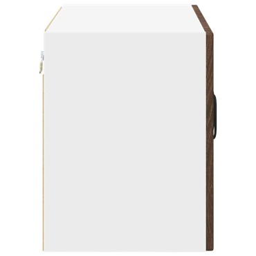 vidaXL Ραφιέρα τοίχου LUCCA Καφέ Ξύλο Δρυός 60x31x40 εκ