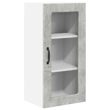 vidaXL Ραφιέρα τοίχου LUCCA Γκρι Σκυροδέματος 40x31x80cm