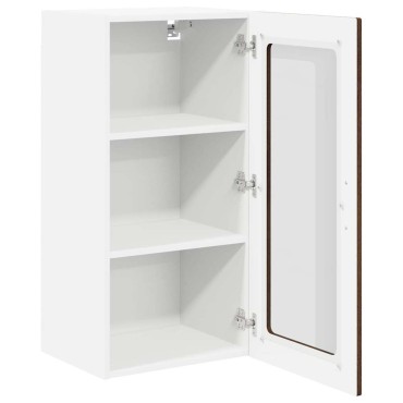 vidaXL Ραφιέρα τοίχου LUCCA Καφέ Ξύλο Δρυός 40x31x80cm