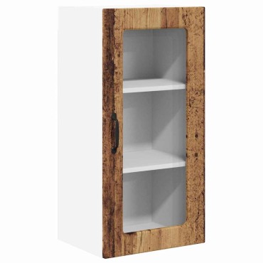 vidaXL Ραφιέρα τοίχου LUCCA Παλαιωμένο ξύλο 40x31x80cm