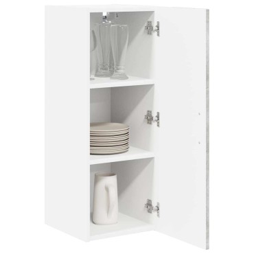 vidaXL Ντουλάπα Τοίχου LUCCA Γκρι Σκυροδέματος 30x31x80cm