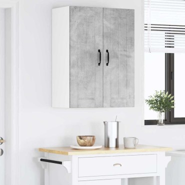 vidaXL Ντουλάπα Τοίχου LUCCA Γκρι Σκυροδέματος 30x31x80cm