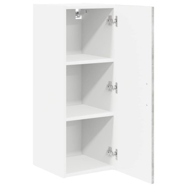 vidaXL Ντουλάπα Τοίχου LUCCA Γκρι Σκυροδέματος 30x31x80cm