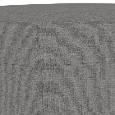 vidaXL Πάγκος Σκούρο Γκρι 100x35x41cm Υφασμάτινος 1 τεμ.