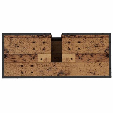 vidaXL Σετ Επίπλων Μπάνιου 4 τεμ. Παλιό Ξύλο 80x33x60 εκ