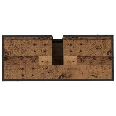 vidaXL Σετ Επίπλων Μπάνιου 3 τεμ. Παλιό Ξύλο 80x33x60 εκ