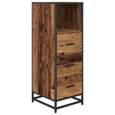 vidaXL Σετ Επίπλων Μπάνιου 3 τεμ. Παλιό Ξύλο 65x33x60 εκ