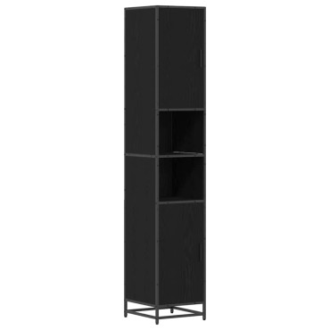 vidaXL Σετ Επίπλων Μπάνιου 4 τεμ. Μαύρη Οξυά 65x33x60 εκ