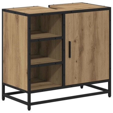 vidaXL Σετ Επίπλων Μπάνιου 4 τεμ. Artisan Oak 65x33x60 εκ