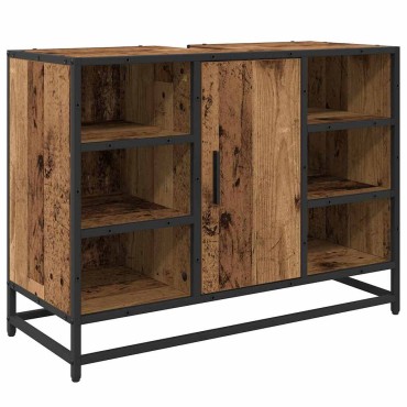 vidaXL Σετ Επίπλων Μπάνιου 3 τεμ. Παλιό Ξύλο 80x33x60 εκ