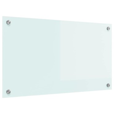vidaXL Πλάτη κουζίνας Γάλα 70 x 40 cm σκληρυμένο γυαλί