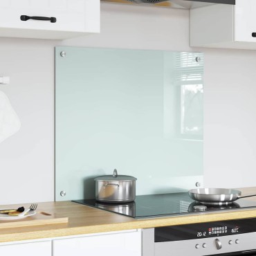 vidaXL Πλάτη κουζίνας Γάλα 70 x 60 cm σκληρυμένο γυαλί