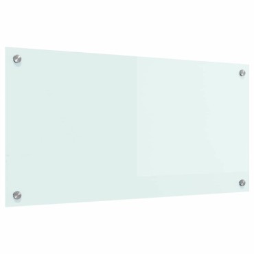 vidaXL Πλάτη κουζίνας Γάλα 80 x 40 cm σκληρυμένο γυαλί