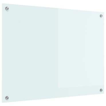 vidaXL Πλάτη κουζίνας Γάλα 80 x 60 cm σκληρυμένο γυαλί