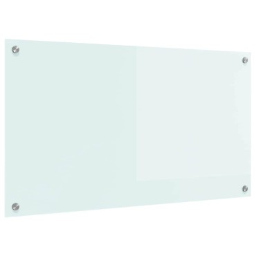 vidaXL Πλάτη κουζίνας Γάλα 90 x 50 cm σκληρυμένο γυαλί