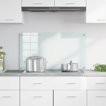 vidaXL Πλάτη κουζίνας Γάλα 90 x 50 cm σκληρυμένο γυαλί