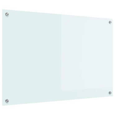 vidaXL Πλάτη κουζίνας Γάλα 90 x 60 cm σκληρυμένο γυαλί