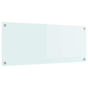 vidaXL Πλάτη κουζίνας Γάλα 100 x 40 cm σκληρυμένο γυαλί