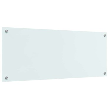 vidaXL Πλάτη κουζίνας Γάλα 100 x 40 cm σκληρυμένο γυαλί