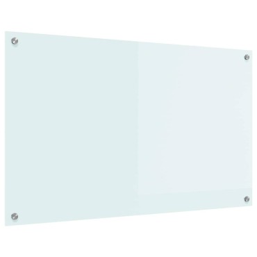 vidaXL Πλάτη κουζίνας Γάλα 100 x 60 cm σκληρυμένο γυαλί
