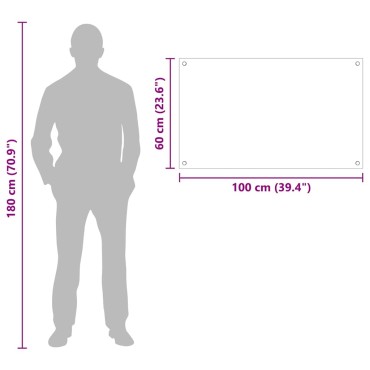 vidaXL Πλάτη κουζίνας Γάλα 100 x 60 cm σκληρυμένο γυαλί