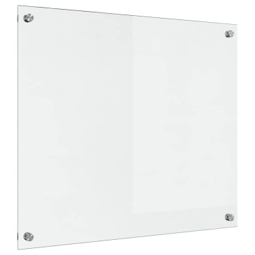 vidaXL Πλάτη κουζίνας Διαφανές 70 x 60 cm σκληρυμένο γυαλί