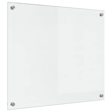 vidaXL Πλάτη κουζίνας Διαφανές 70 x 60 cm σκληρυμένο γυαλί