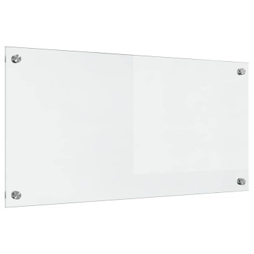 vidaXL Πλάτη κουζίνας Διαφανές 80 x 40 cm σκληρυμένο γυαλί