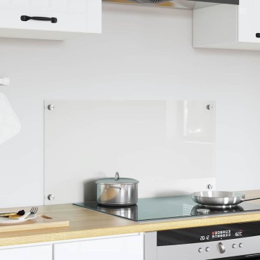 vidaXL Πλάτη κουζίνας Διαφανές 80 x 40 cm σκληρυμένο γυαλί