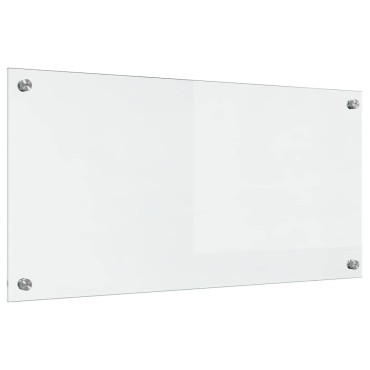 vidaXL Πλάτη κουζίνας Διαφανές 80 x 40 cm σκληρυμένο γυαλί