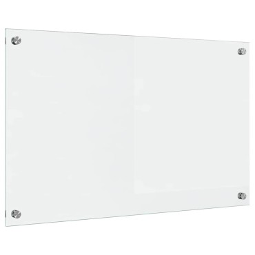 vidaXL Πλάτη κουζίνας Διαφανές 80 x 50 cm σκληρυμένο γυαλί