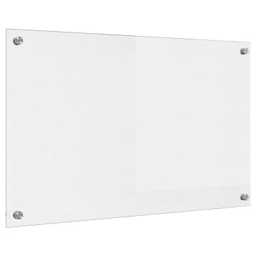 vidaXL Πλάτη κουζίνας Διαφανές 80 x 50 cm σκληρυμένο γυαλί