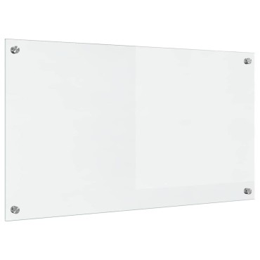 vidaXL Πλάτη κουζίνας Διαφανές 90 x 50 cm σκληρυμένο γυαλί